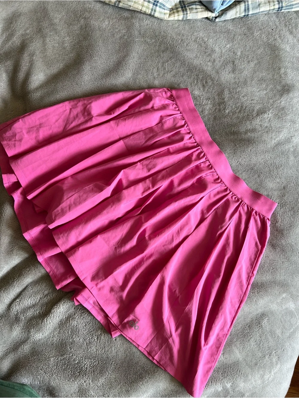 Alo Women’s Pink Varsity Tennis Skirt Large